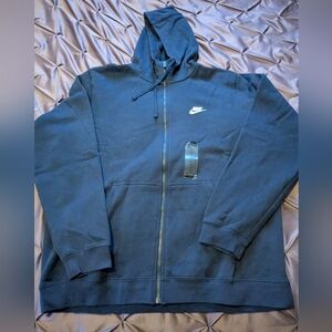 Nike zip-up hoodie, dark blue, XL